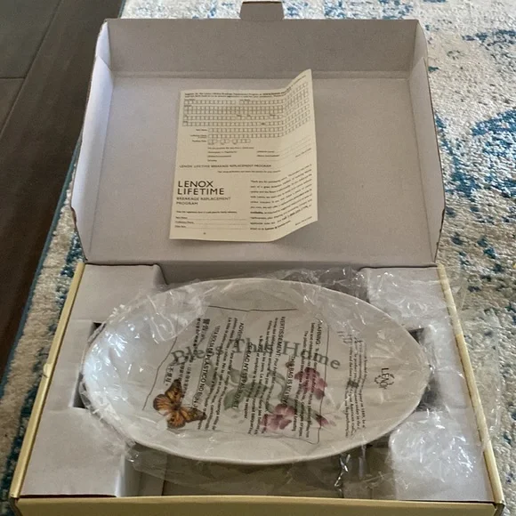 Lenox Butterfly Meadow Tray Original Packing & Box - Picture 8 of 8